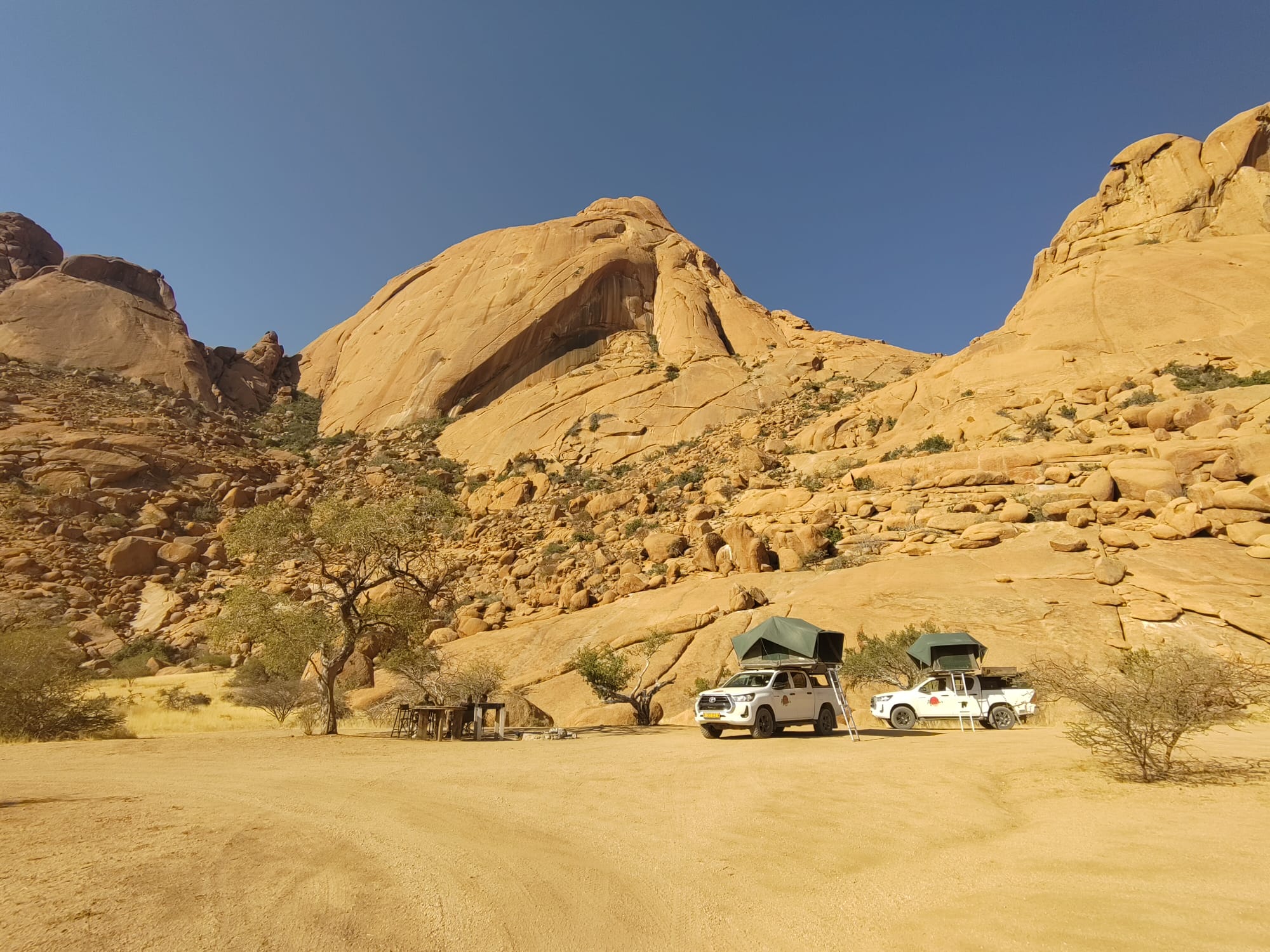 Foto kamperen Namibië